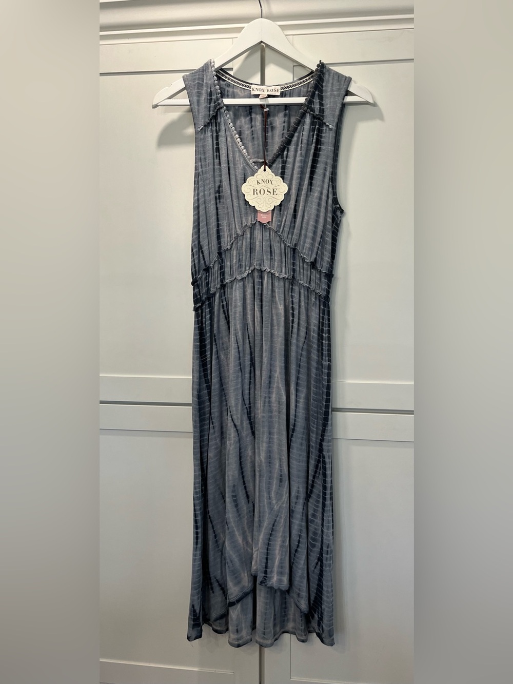 Knox Rose Maxi High Low Tie Dye Dress Super Soft in Deep Tide